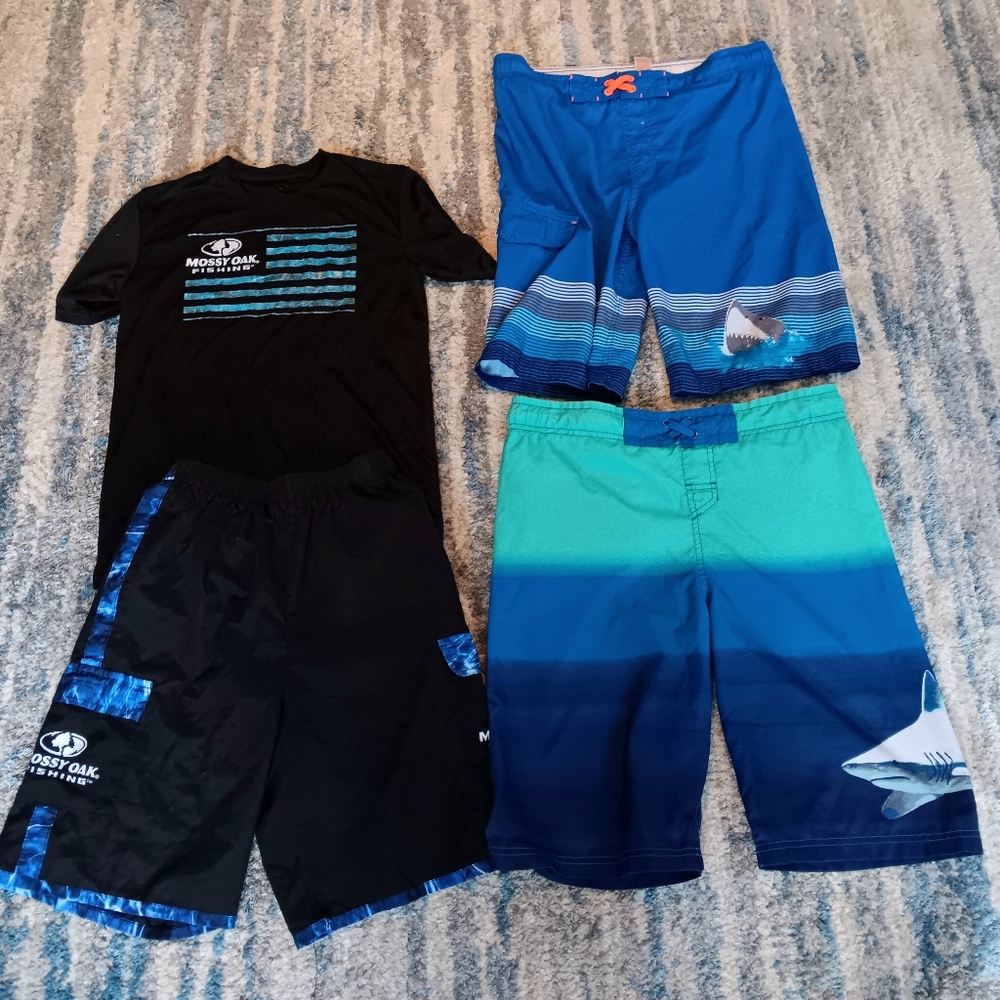Mossy Oak Kids Swim Set - Blue and Black